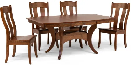 Fort Knox Trestle Table With 4 Side Chairs