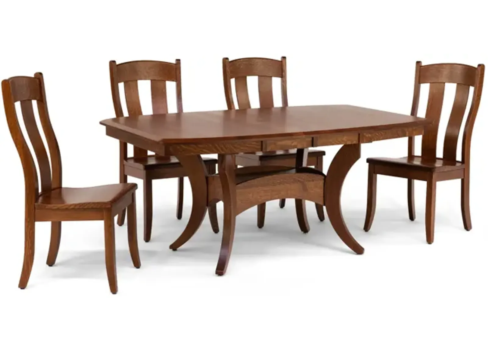 Fort Knox Trestle Table With 4 Side Chairs