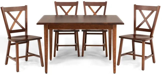 Eagle Mountain Dining Table And 4 X Back Chairs - Cherry