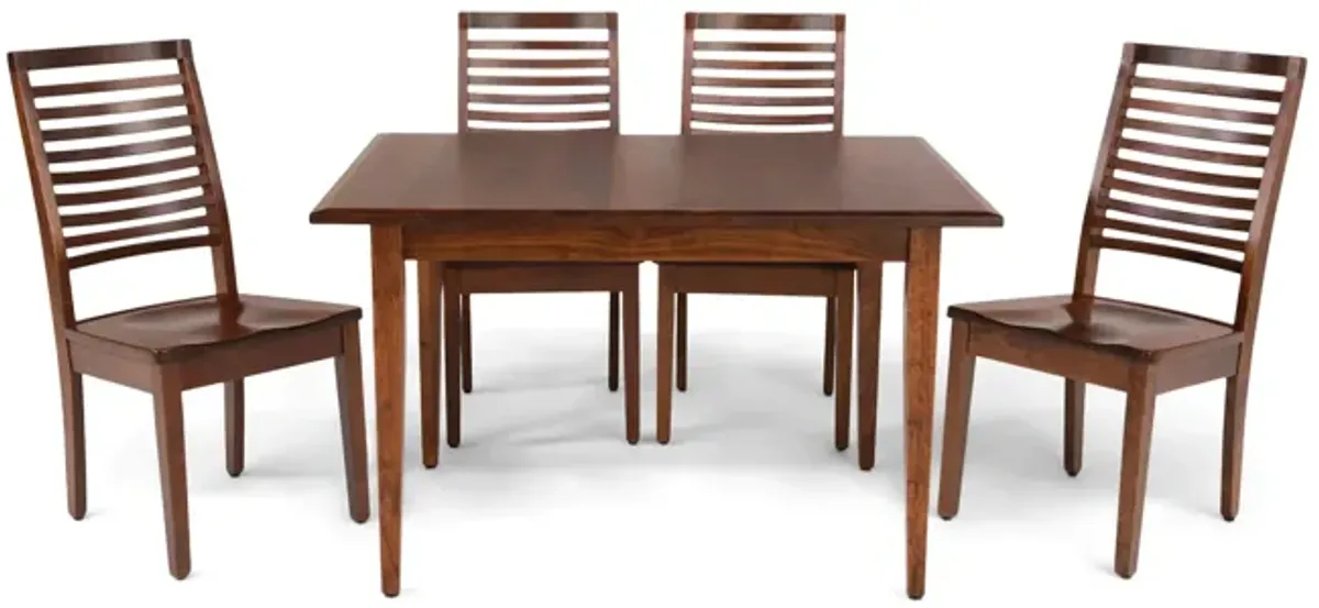 Eagle Mountain Dining Table And 4 Ladderback Chairs - Cherry