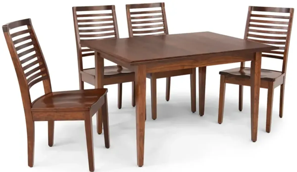 Eagle Mountain Dining Table And 4 Ladderback Chairs - Cherry