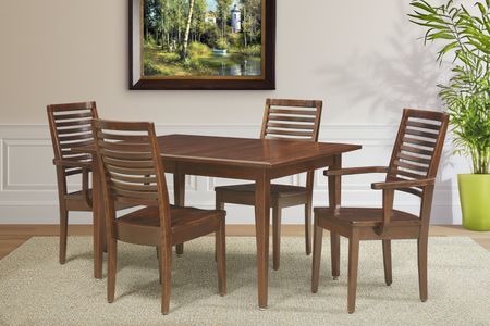 Eagle Mountain Extension Table And 4 Cardis Chairs - Cherry