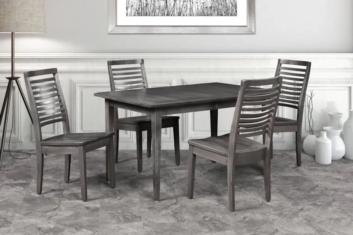 Eagle Mountain Extension Table And 4 Cardis Chairs - Grey