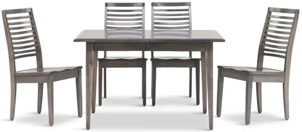 Eagle Mountain Extension Table And 4 Cardis Chairs - Grey