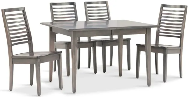 Eagle Mountain Extension Table And 4 Cardis Chairs - Grey