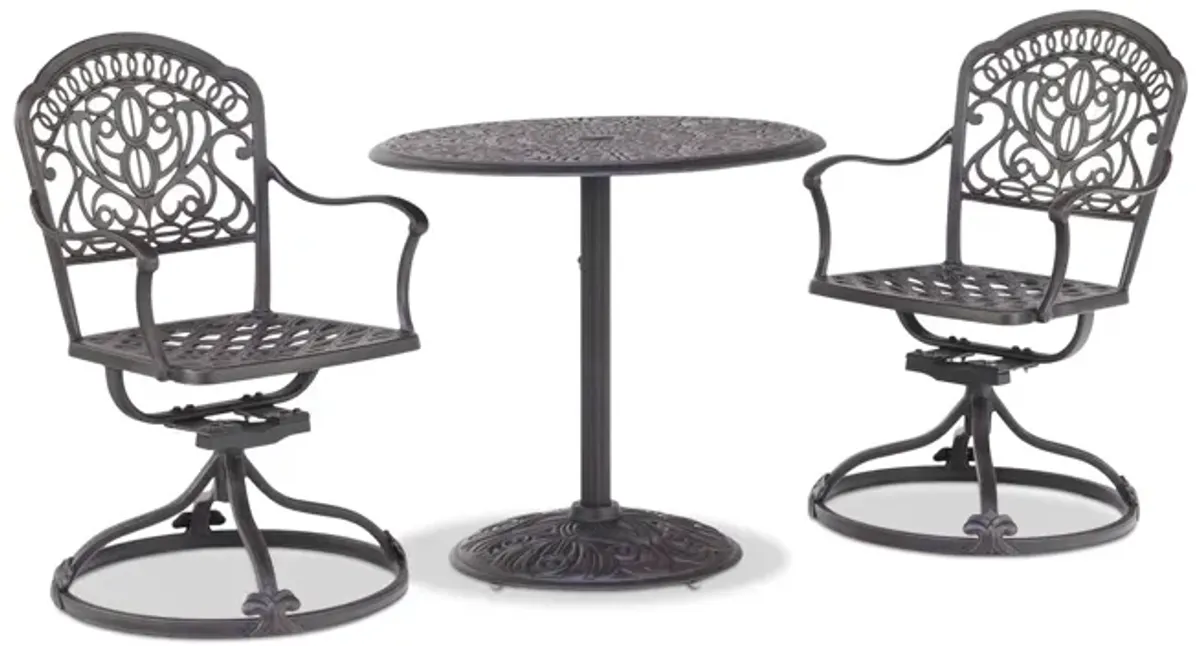 Tuscany 3 Piece Swivel Bistro Set