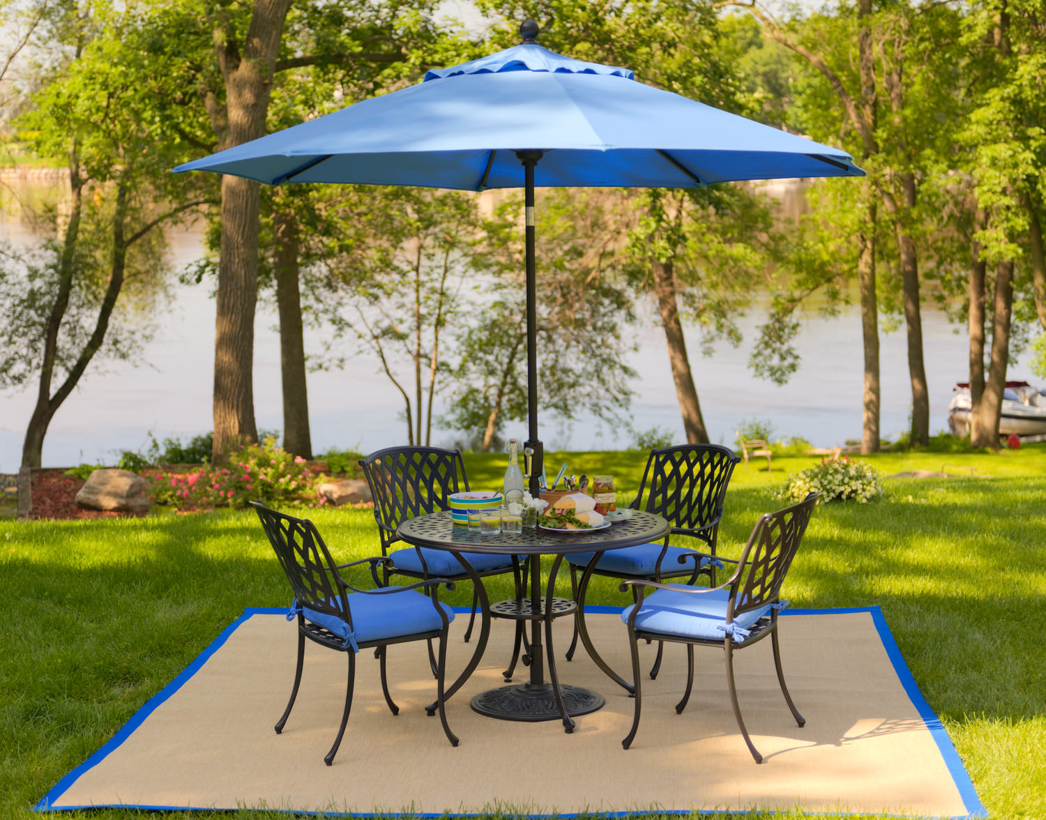 Bellmore 5 Piece Patio Dining Set