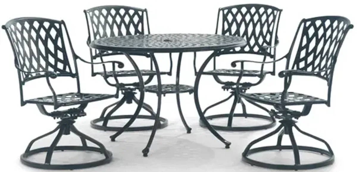 Bellmore 5 Piece Swivel Patio Dining Set