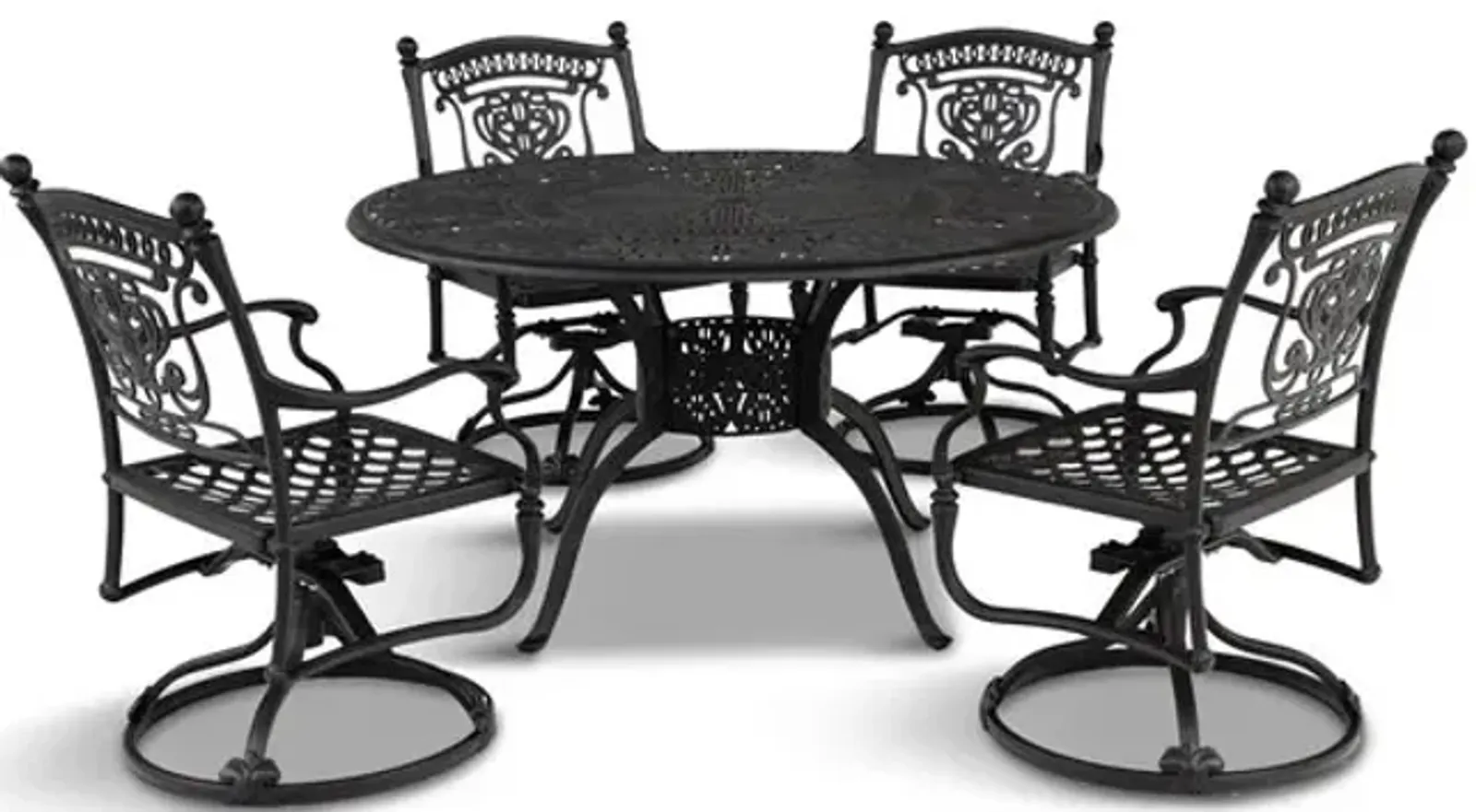 Turin 5 Piece Swivel Patio Dining Set