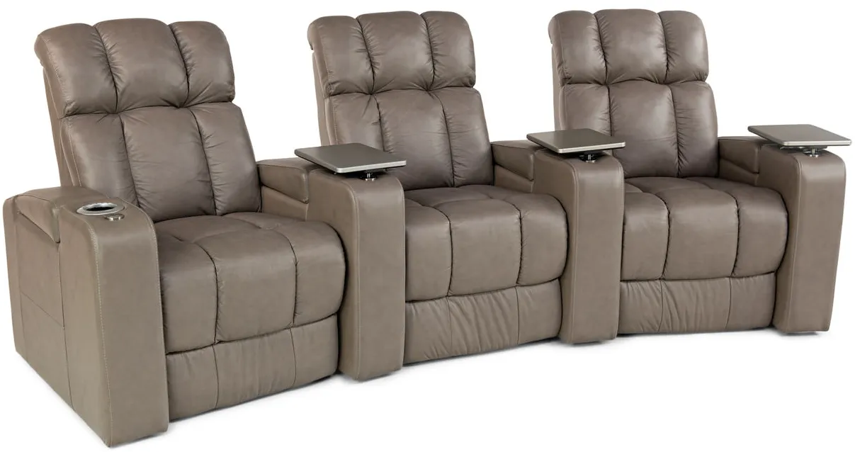 Ovation 3 Piece Leather Power Reclining Home Theater