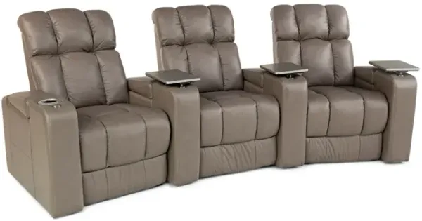 Ovation 3 Piece Leather Power Reclining Home Theater