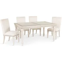 Glimmering Heights Dining Table with 4 Side Chairs