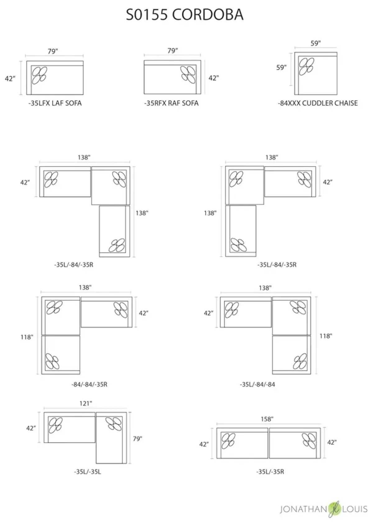 Cordoba Modular Sectional - Left Arm Chaise