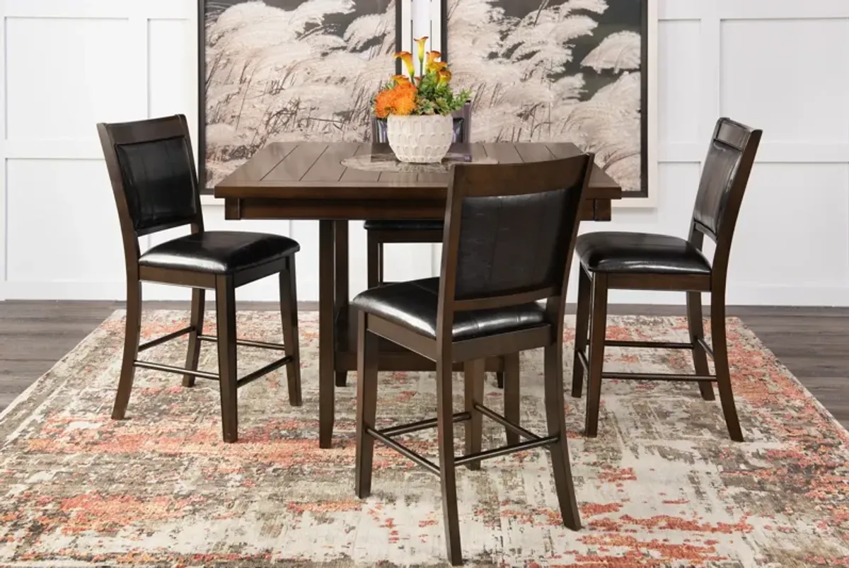 Nulton Counter Table With 4 Counter Stools