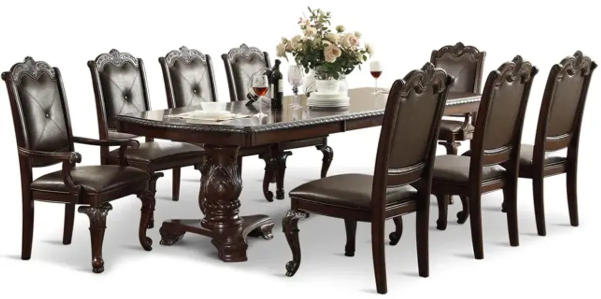 Lasalle Formal Dining Table With 4 Formal Side Chairs