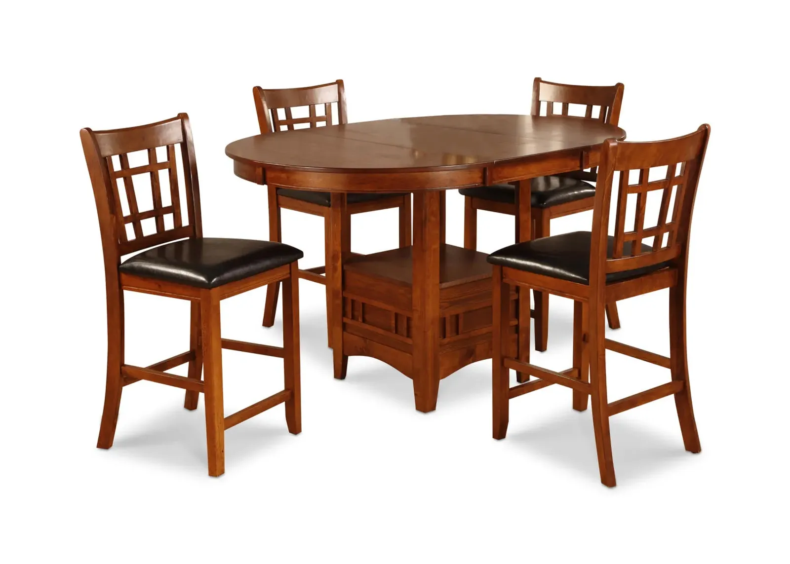 Mission Park Counter Table And 4 Counter Stools