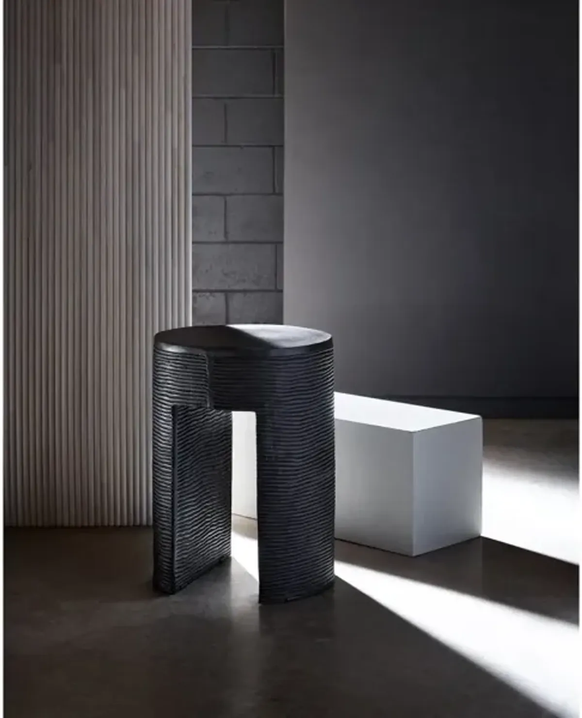 Universal Curated Carr Dark Navy Side Table