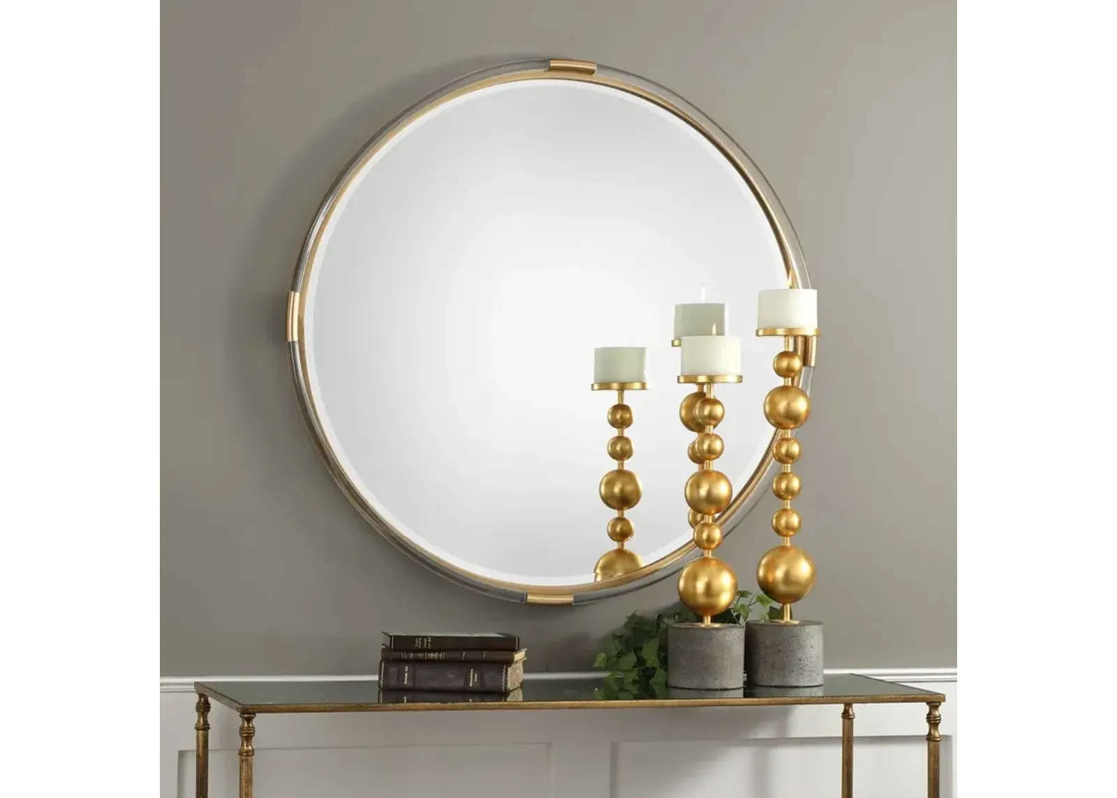 Uttermost Mackai Round Gold Mirror