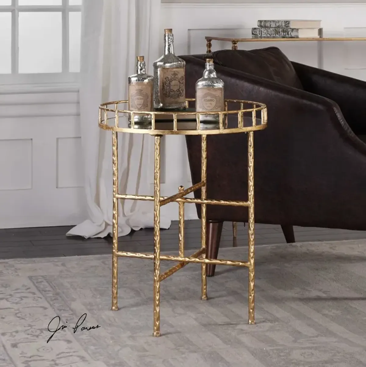 Uttermost Tilly Gold Accent Table