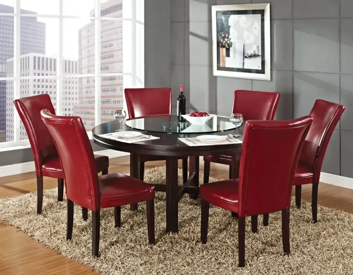 Steve Silver Hartford Red Side Chair