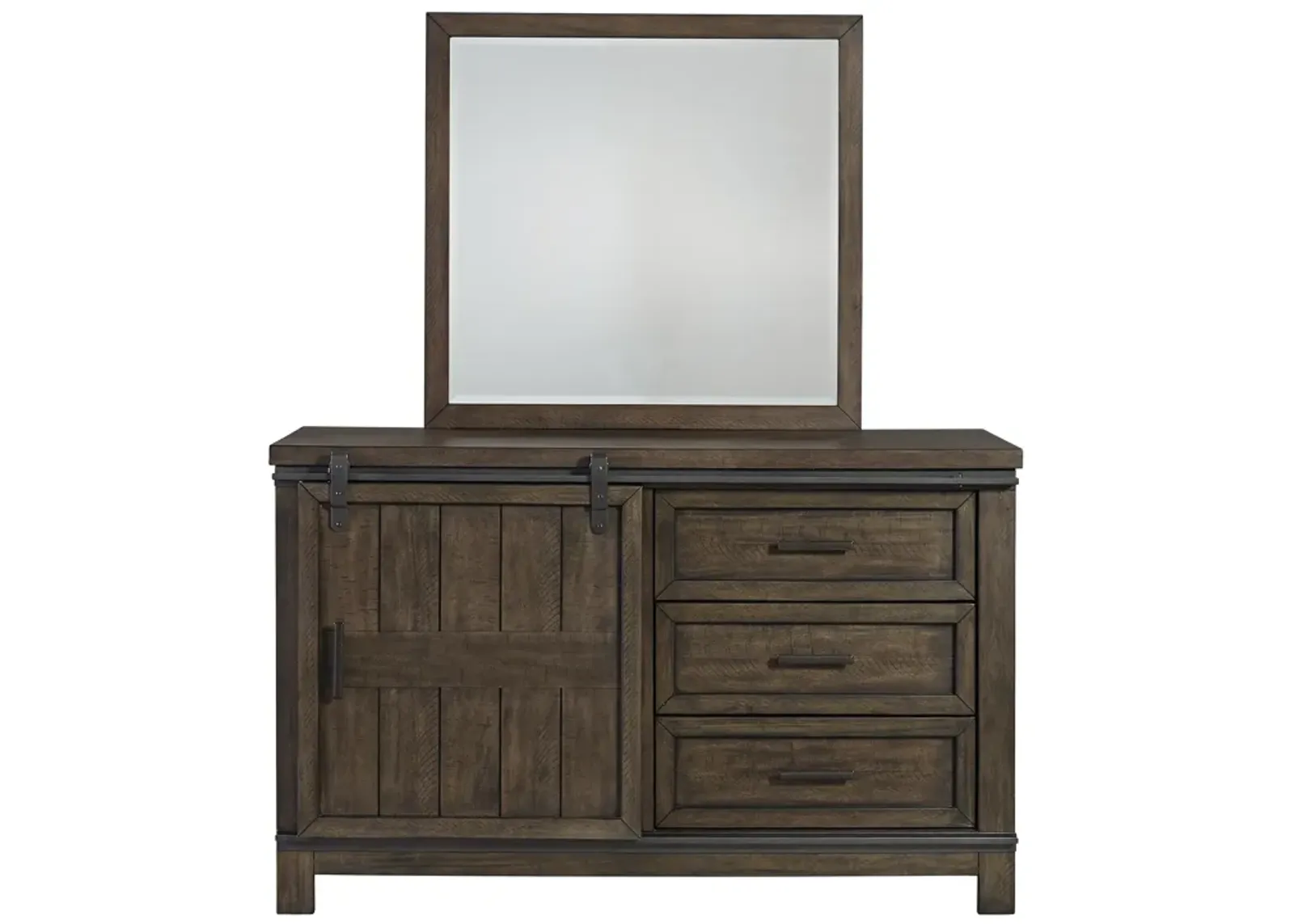 Liberty Furniture Thornwood Hills Rock Beaten Gray Mirror