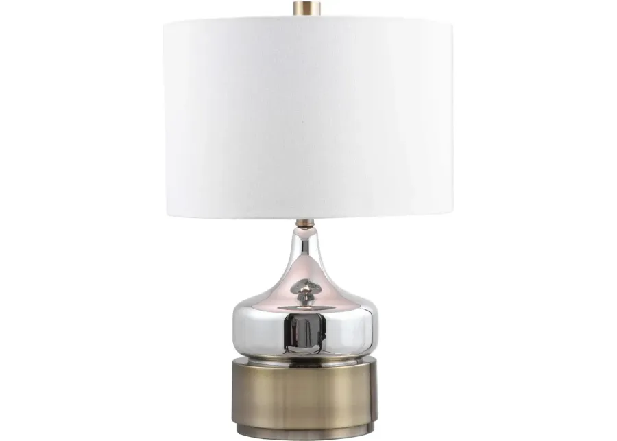 COMO SILVER TABLE LAMP