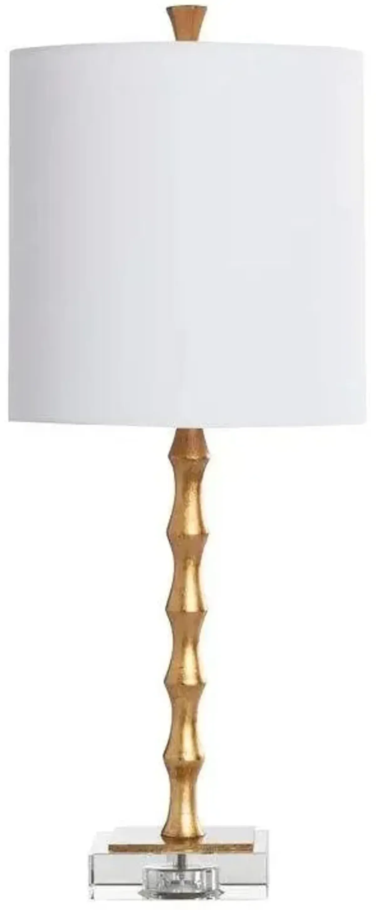 Crestview Newport Gold/White Table Lamp