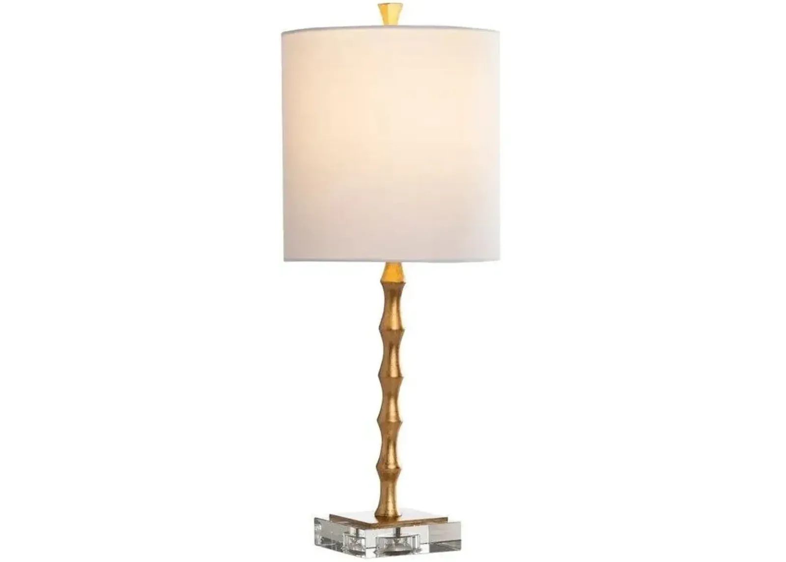 Crestview Newport Gold/White Table Lamp