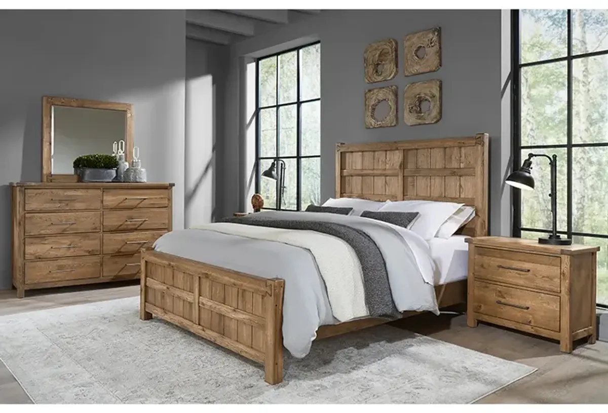 Vaughan-Bassett Dovetail Natural Board & Batten Queen Headboard