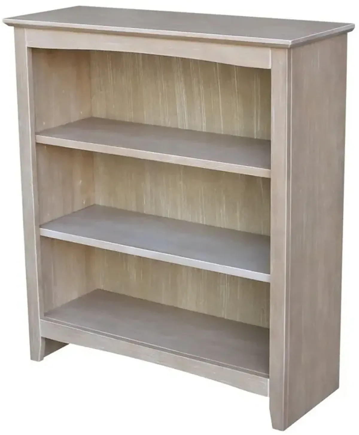 32 Inch Shaker Bookcase in Taupe Gray