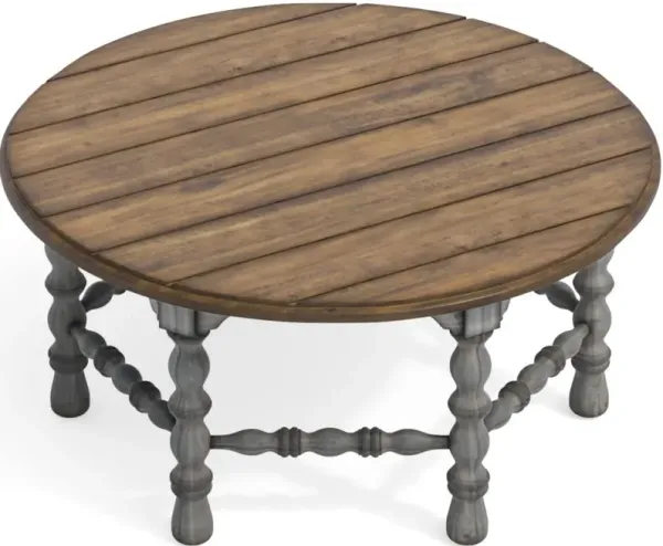 Flexsteel Plymouth Distressed Gray Wash Coffee Table