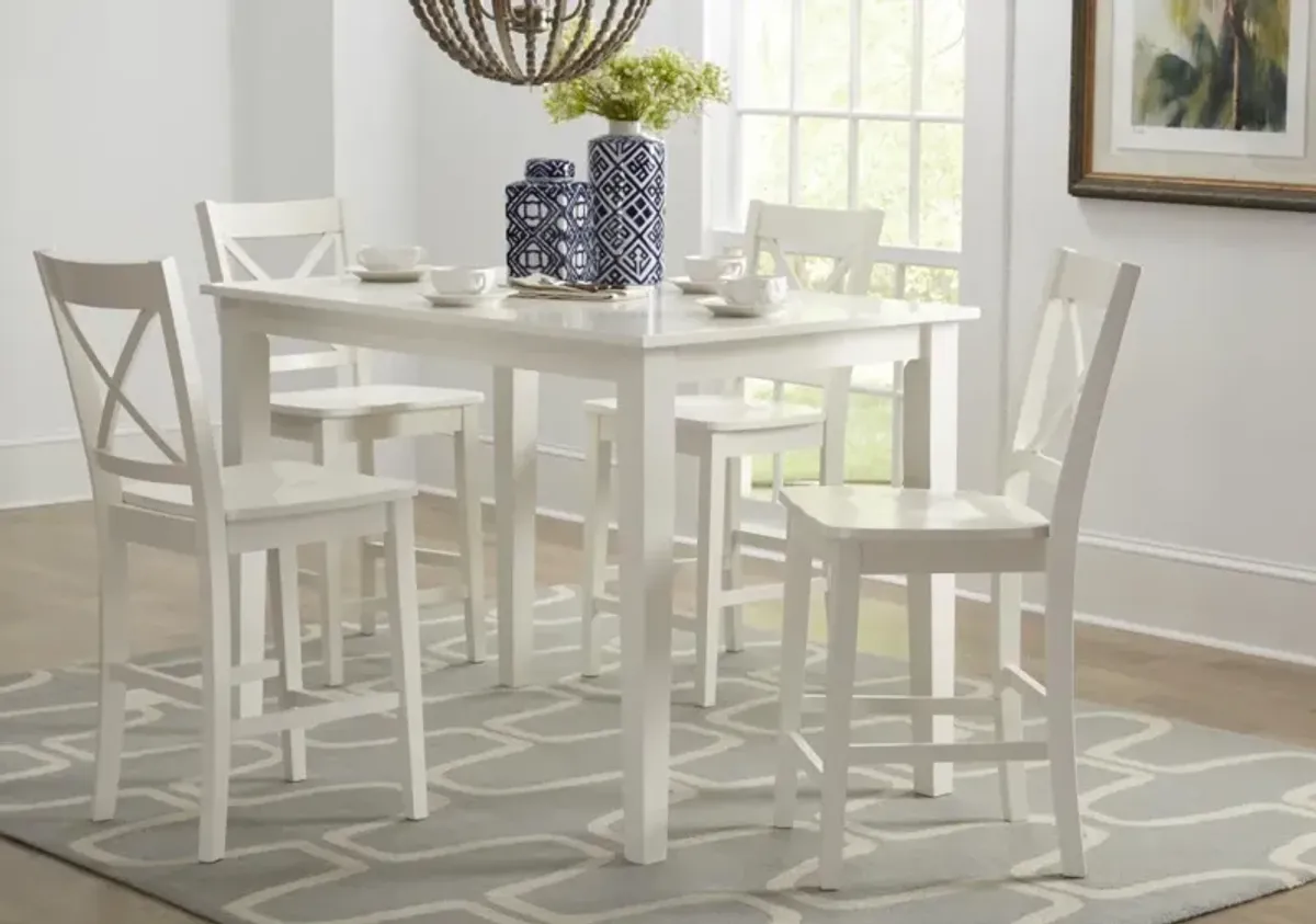 Jofran Simplicity Counter-Height Table Paperwhite