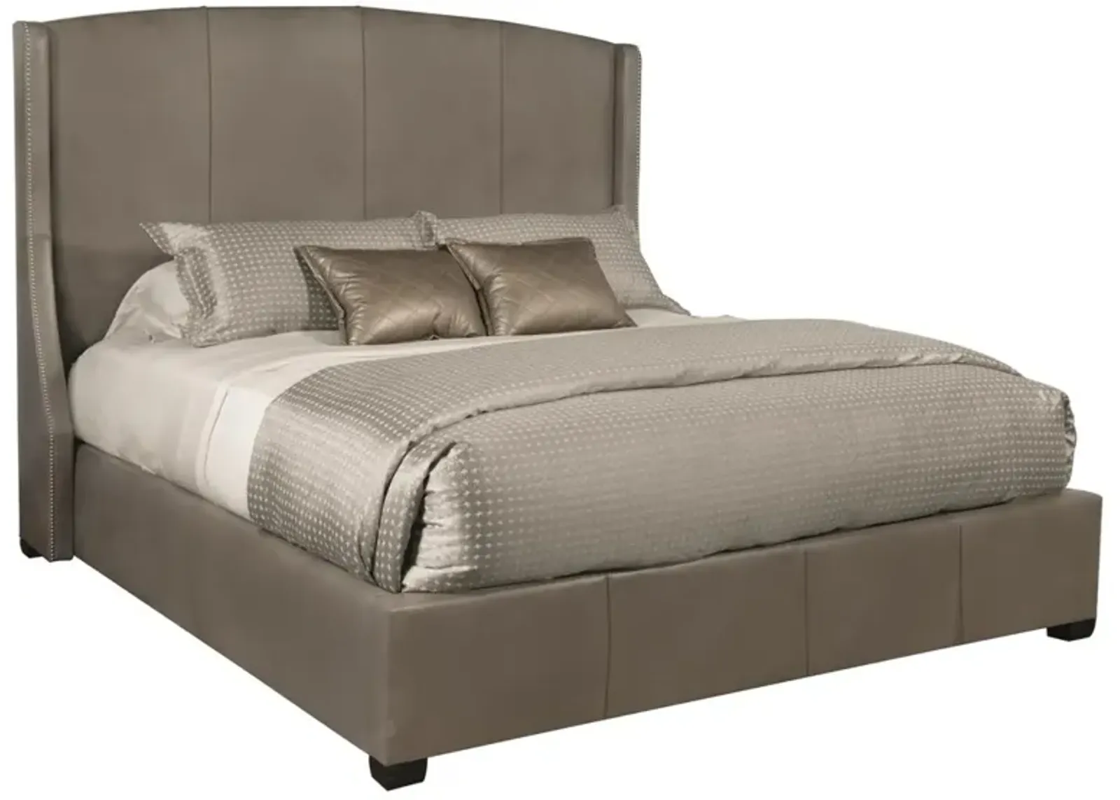 Bernhardt Cooper Leather Shelter Bed Queen