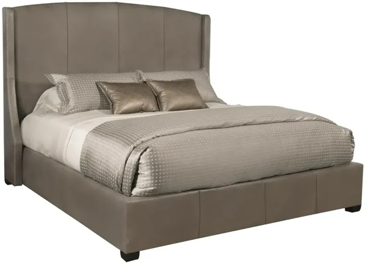 Bernhardt Cooper Leather Shelter Bed Queen