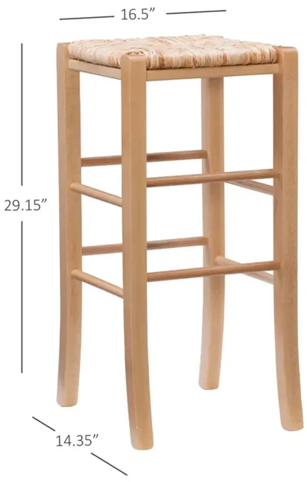 Linon Gianna Backless Bar Stool Natural