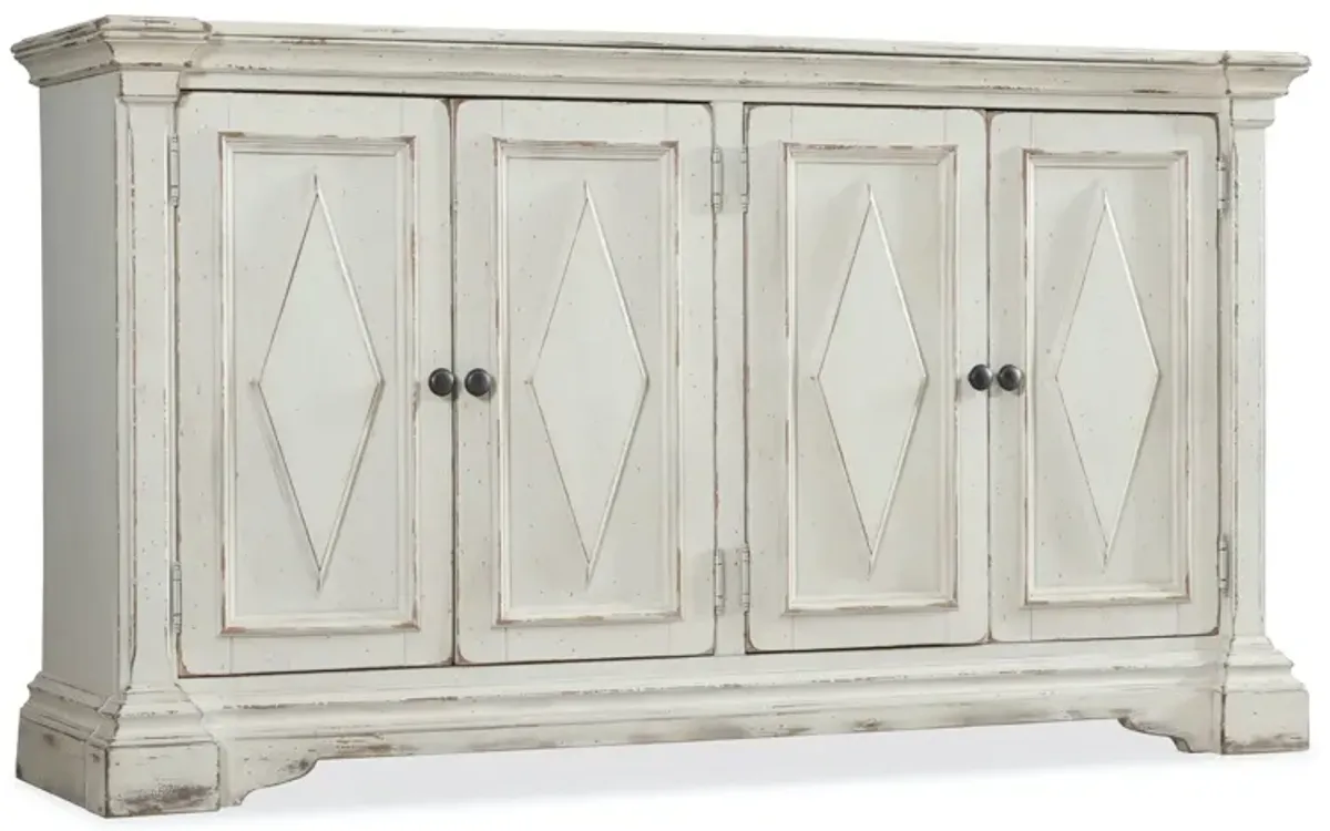 Hooker Furniture 4-Door White Painted Sideboard