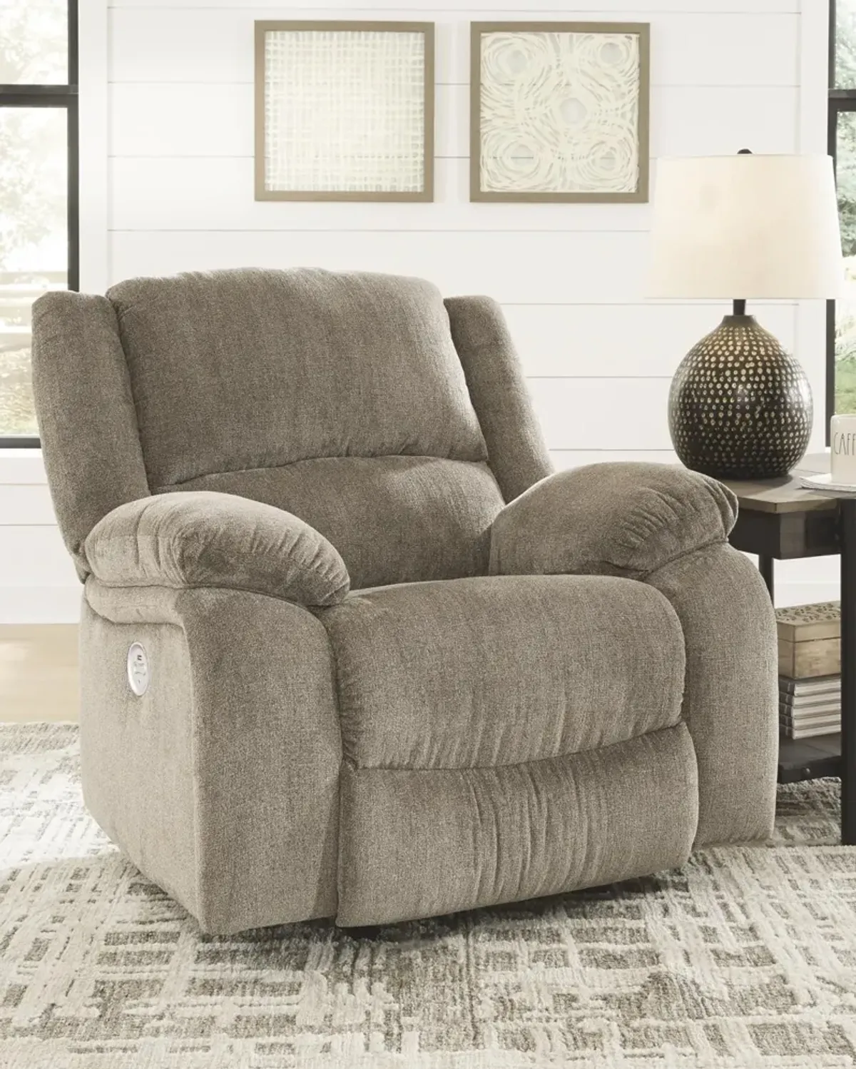 Ashley Draycoll Pewter Power Rocker Recliner