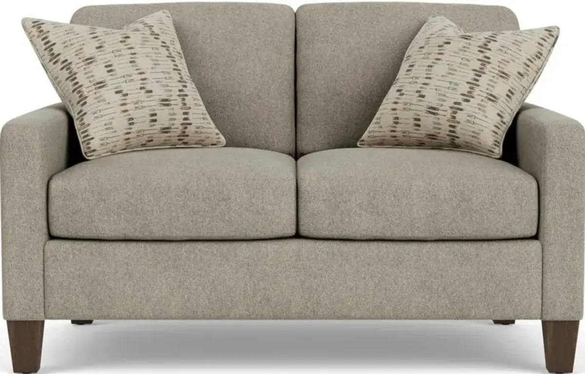 Flexsteel South Haven Silver Pebble Loveseat