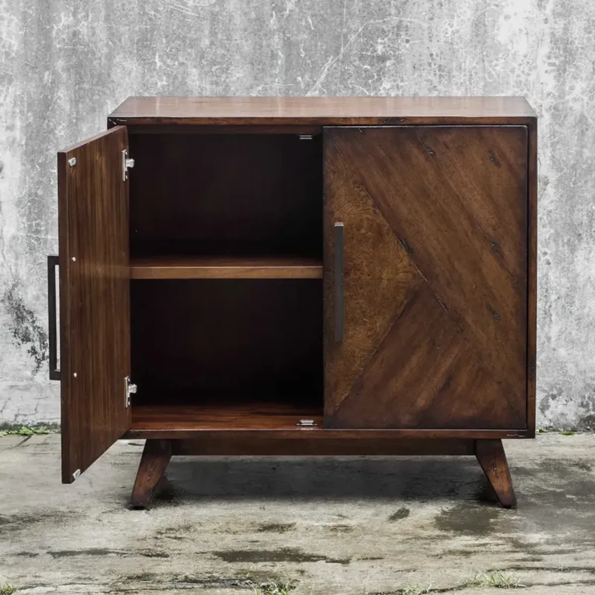 Uttermost Liri Mid-Century Mahogany Accent Cabinet