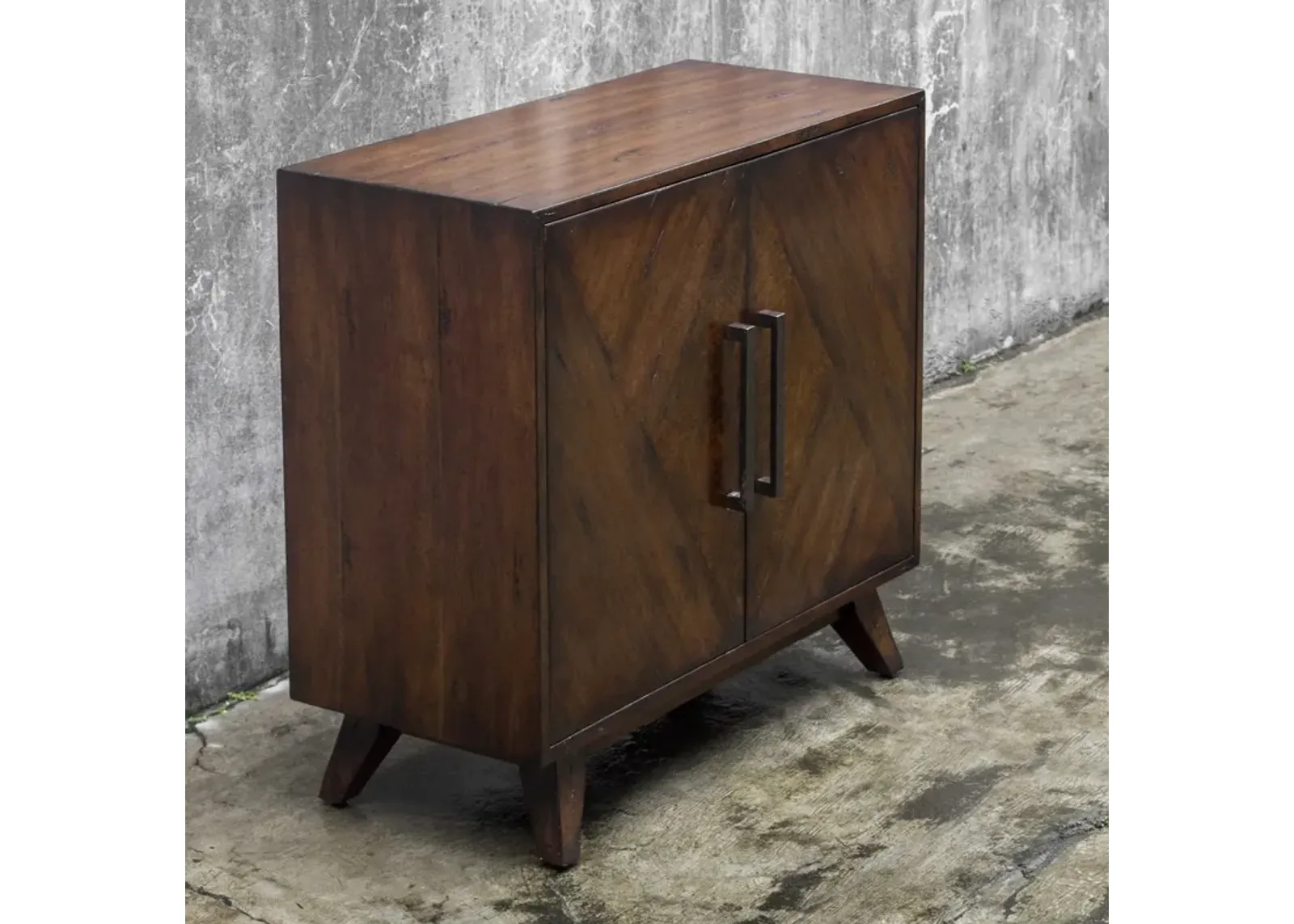 Uttermost Liri Mid-Century Mahogany Accent Cabinet