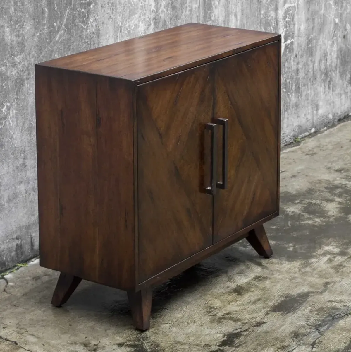 Uttermost Liri Mid-Century Mahogany Accent Cabinet