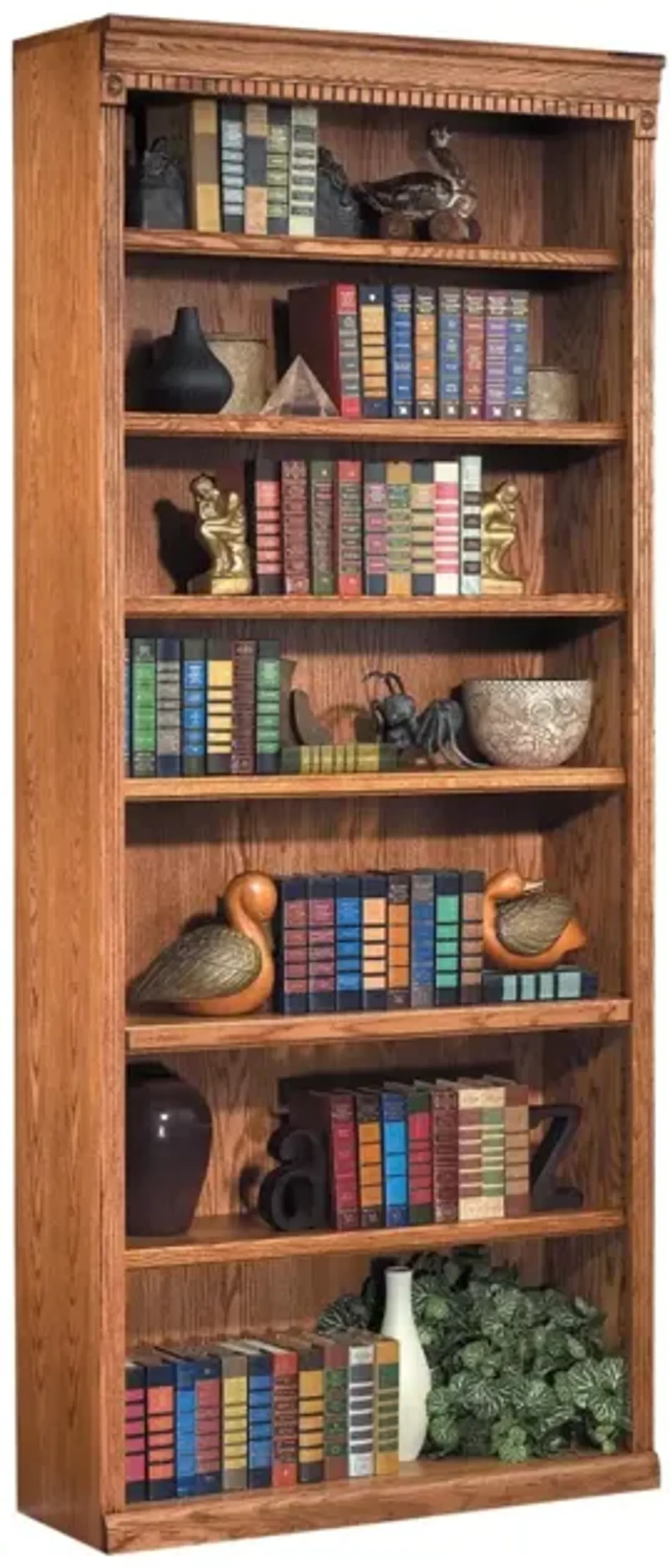 Martin Furniture Huntington Wheat 84 Inch Open Bookcase