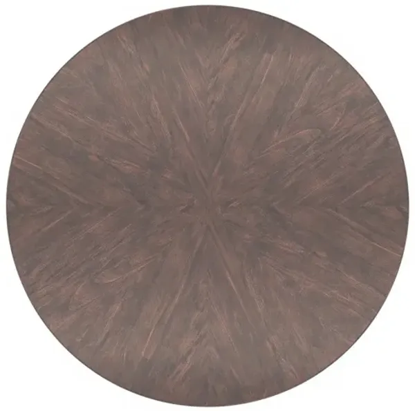 Casa Inspirata Aqueduct Dining Table in Brunette Dark Brown Wood Finish