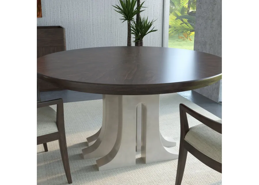 AQUEDUCT DINING TABLE IN BRUNETTE (DARK BROWN WOOD FINISH)