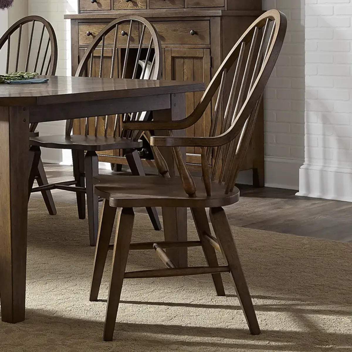 Liberty Furniture Hearthstone Rustic Oak Arm Chair