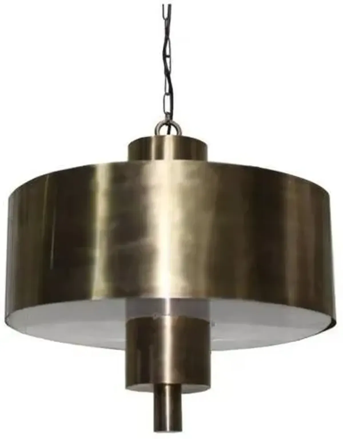 Crestview Byron Antique Brass Pendant