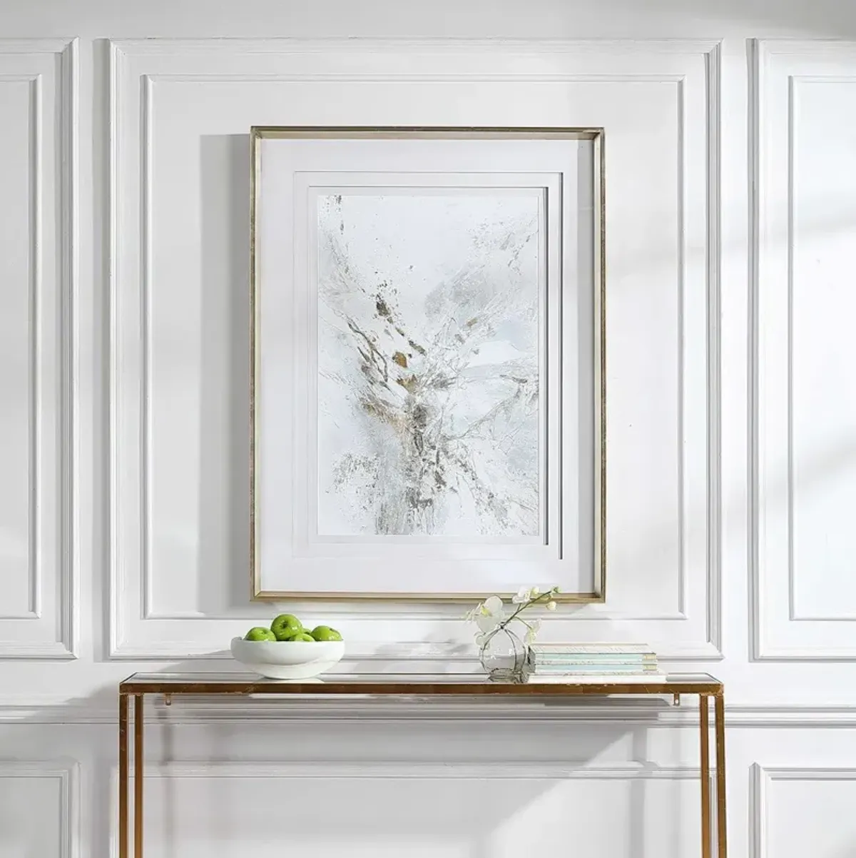 Uttermost Pathos Silver Leaf Framed Abstract Print