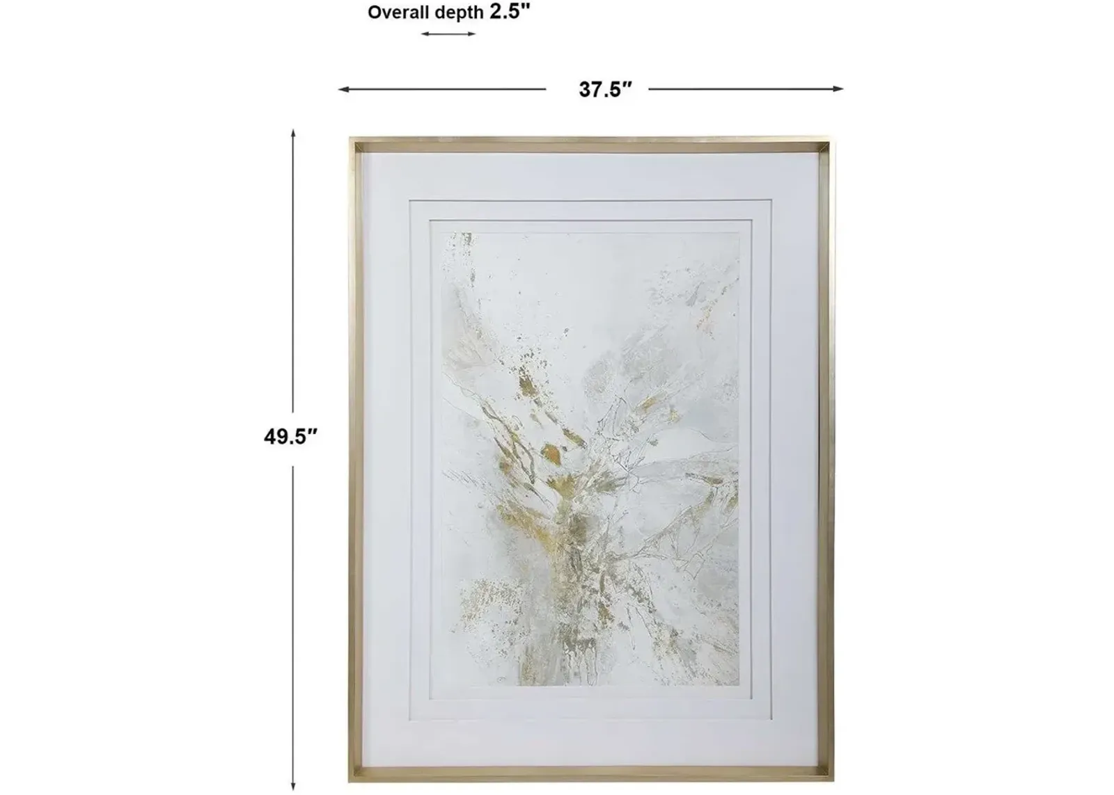 Uttermost Pathos Silver Leaf Framed Abstract Print