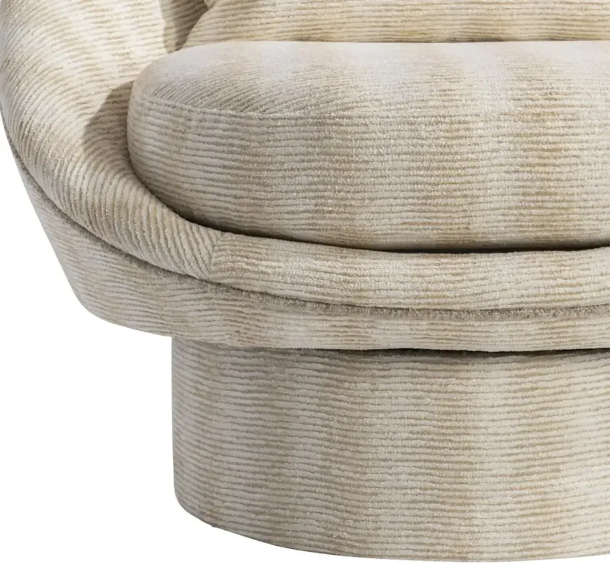 Bernhardt Lucia Fabric Swivel Barrel Chair