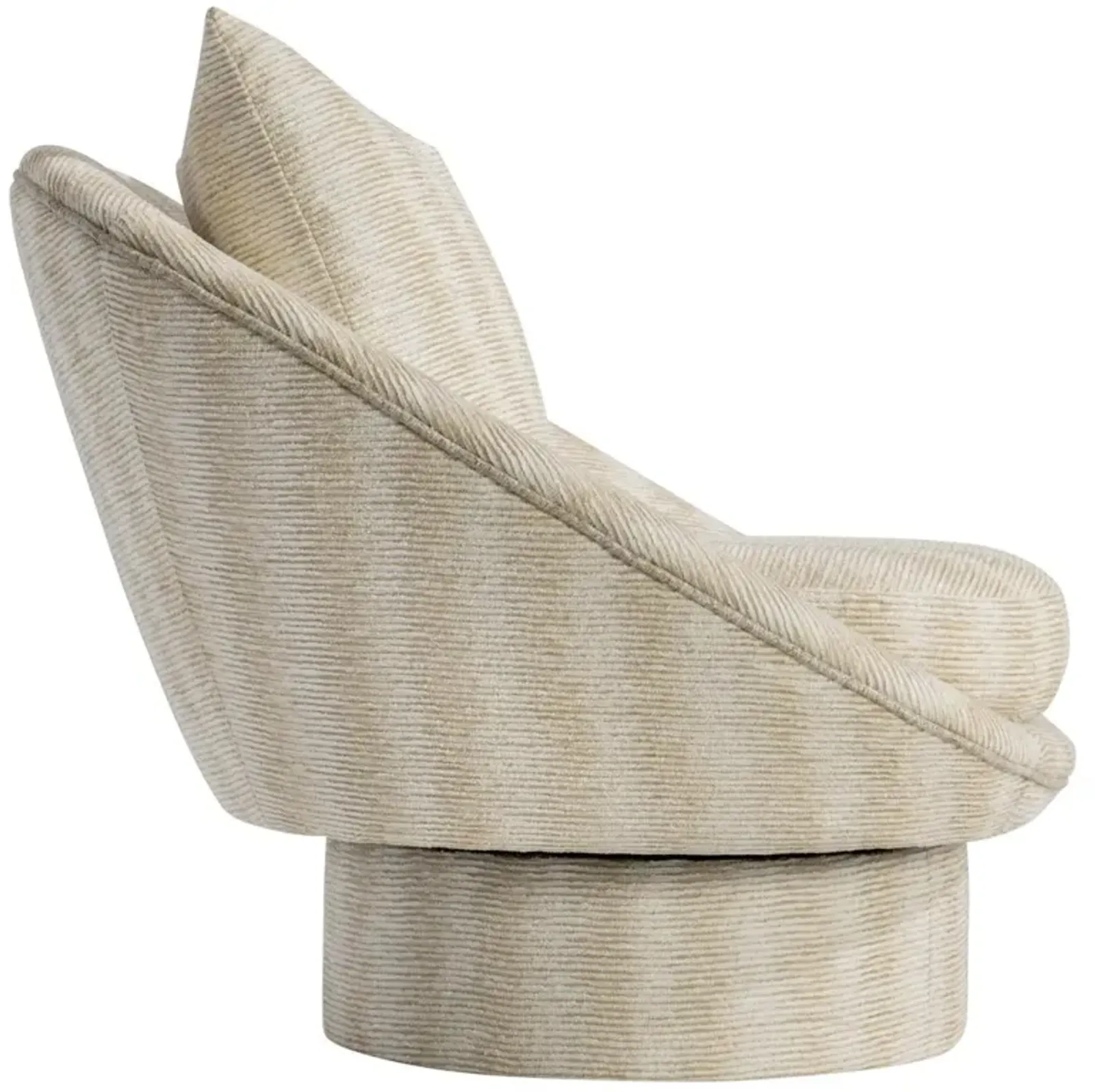 Bernhardt Lucia Fabric Swivel Barrel Chair